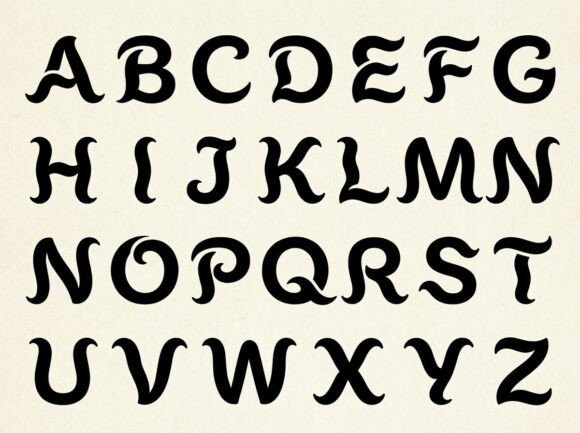 Pluvi Font PNG with transparent background - Preview 2