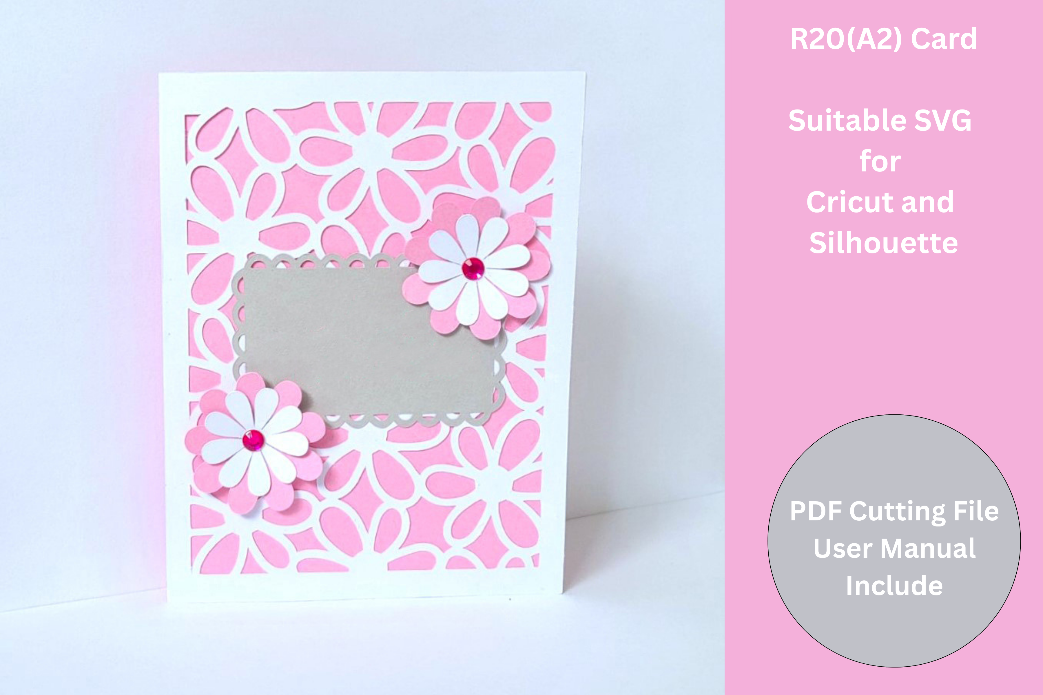 R20 Greeting Card Template SVG | A2 Card