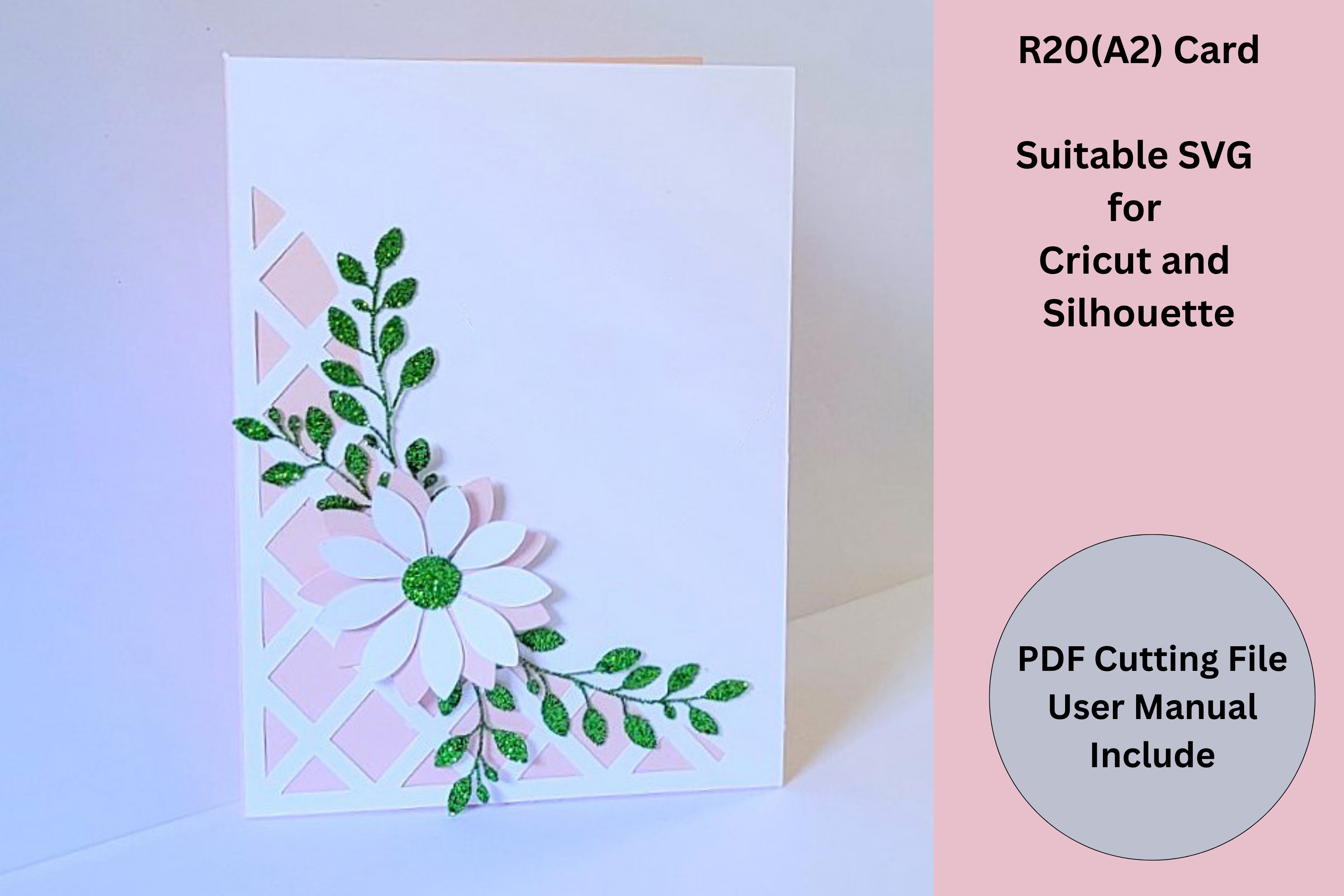 R20 Greeting Card Template SVG | A2 Card