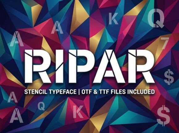 Ripar Font PNG with transparent background - Preview 1