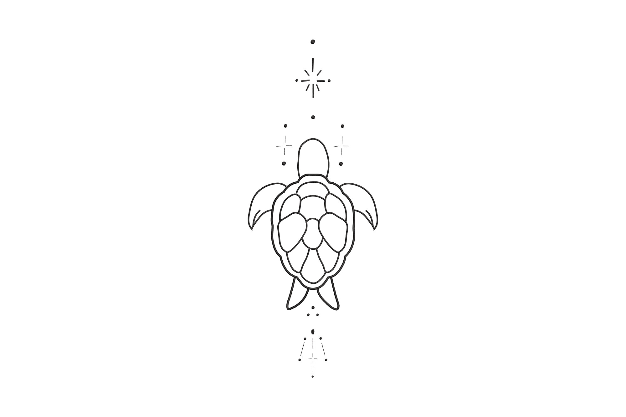 Sea Turtle Outline