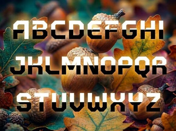 Acorn Font - Preview 1