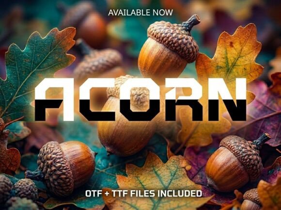 Acorn Font - Preview 3