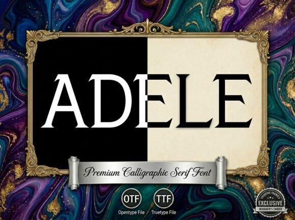 Adele Display Font By lawboomer