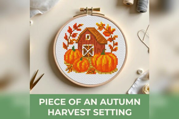 Autumn Harvest Setting Cross Stitch PDF