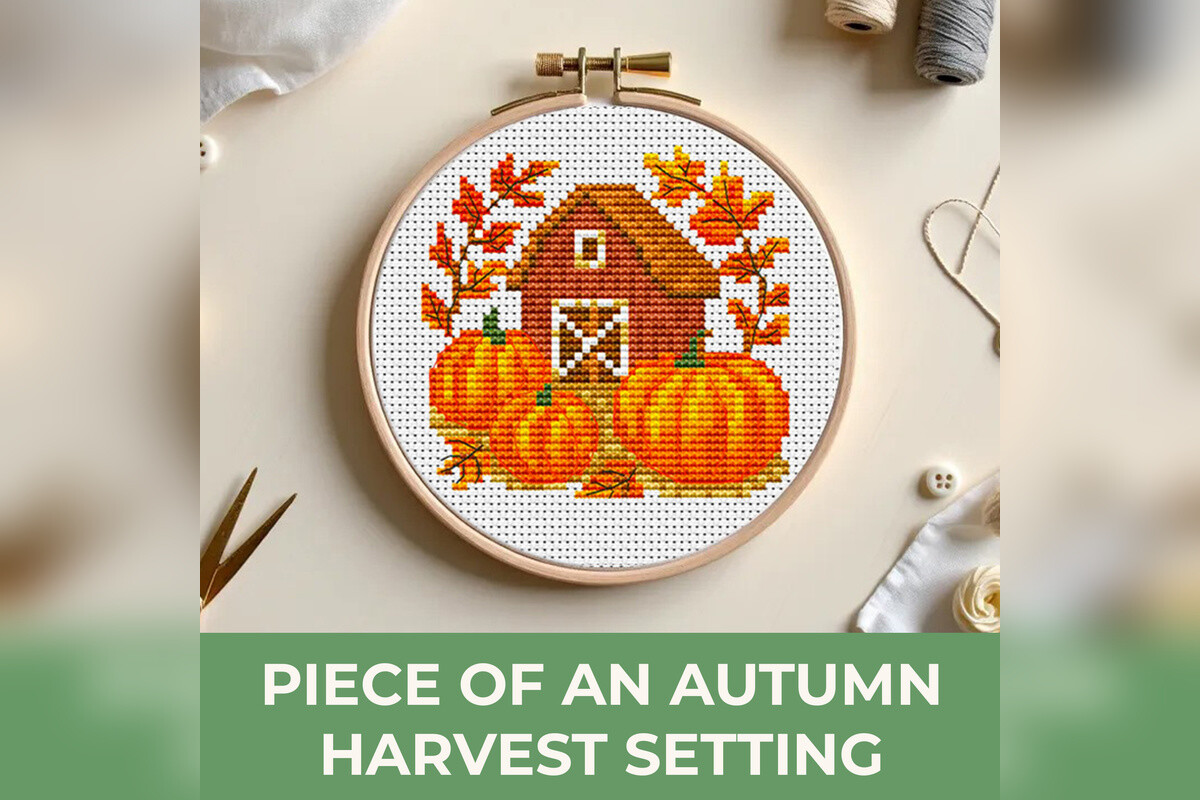 Autumn Harvest Setting Cross Stitch PDF