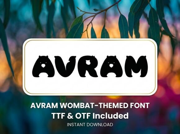Avram Font - Preview 1