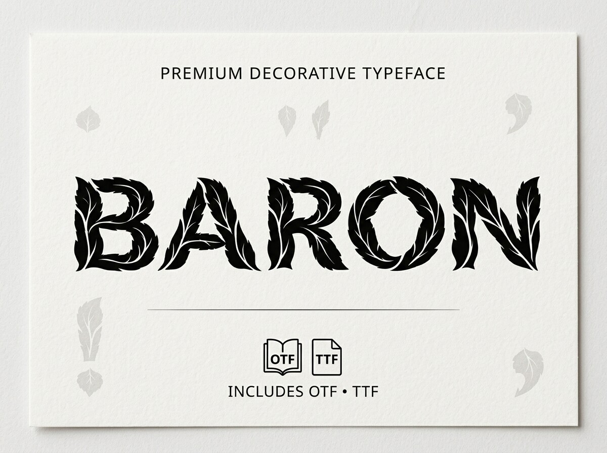 Baron Font by Angel_Srapix · Creative Fabrica