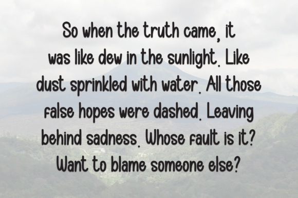 Black Shadow Font - Preview 5