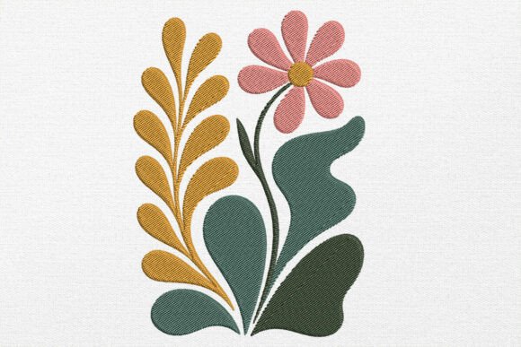 "Boho Embroidery Flower Design” is a Free Modern Machine Embroidery Design designed by ABdesignStore from Creative Fabrica!