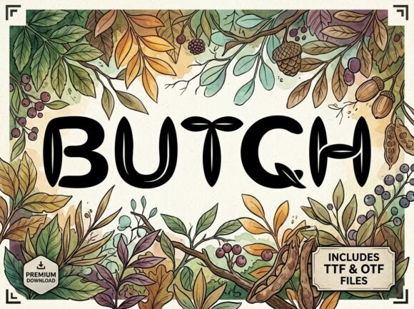 Butch Font - Preview 3