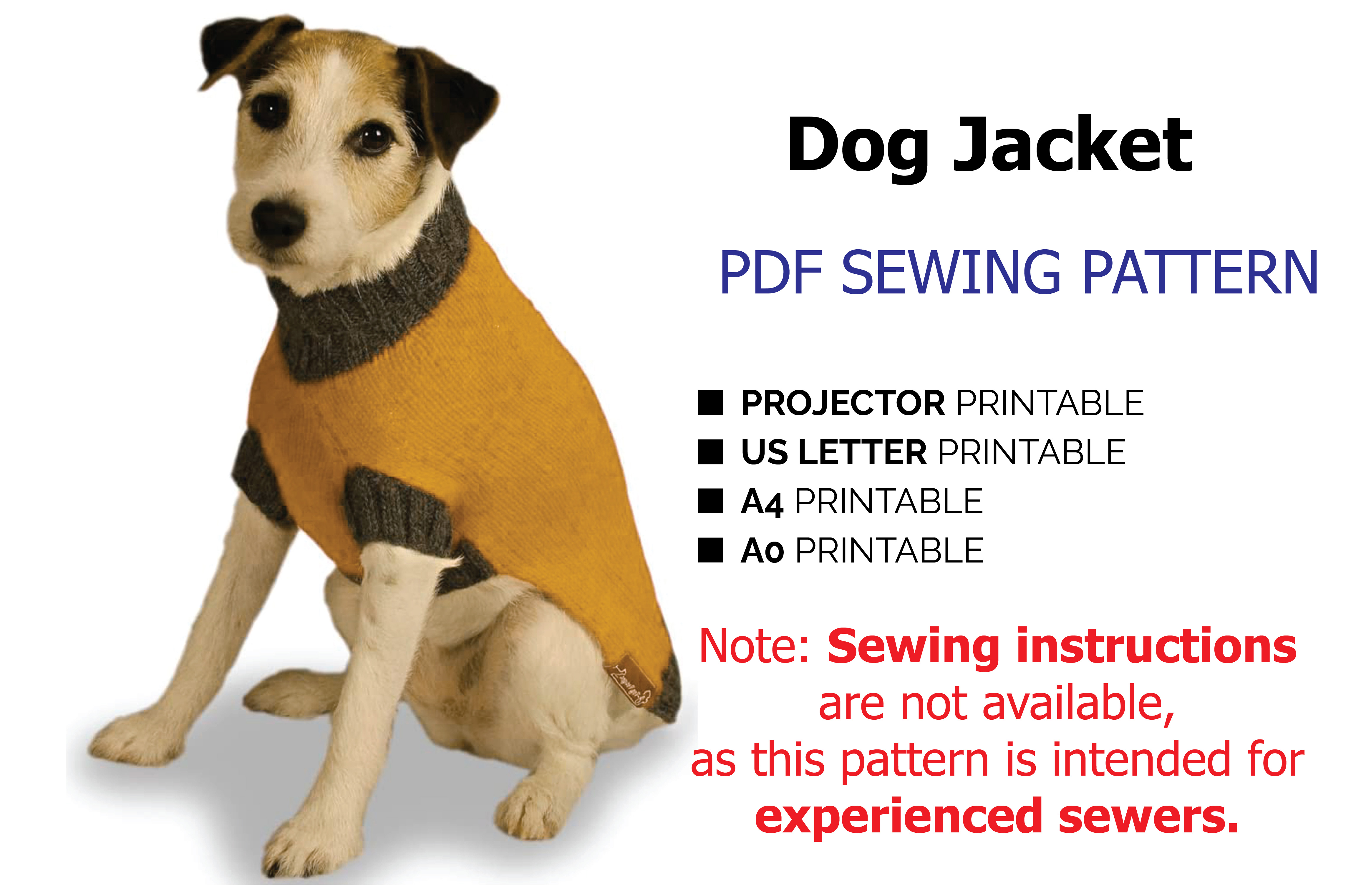 Dog Clothes PDF Sewing Pattern