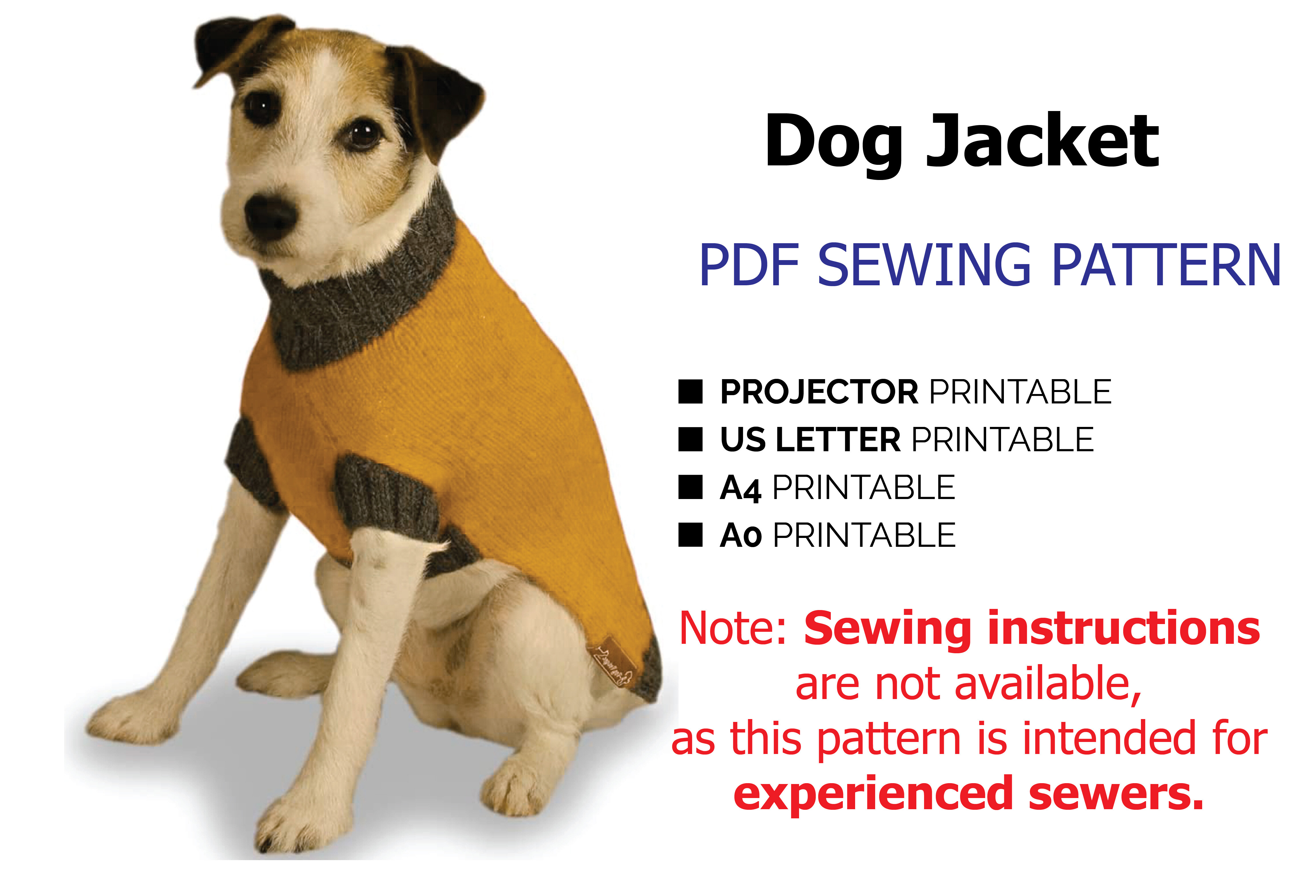 Dog Clothes PDF Sewing Pattern