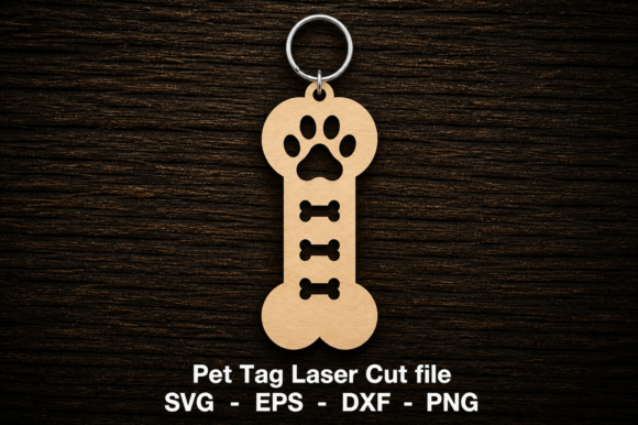 Dog Tag Cutter Dog Tag Laser Cut File, Pet Tag SVG · Creative Fabrica