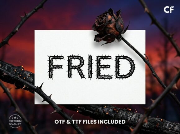 Fried Font - Preview 1