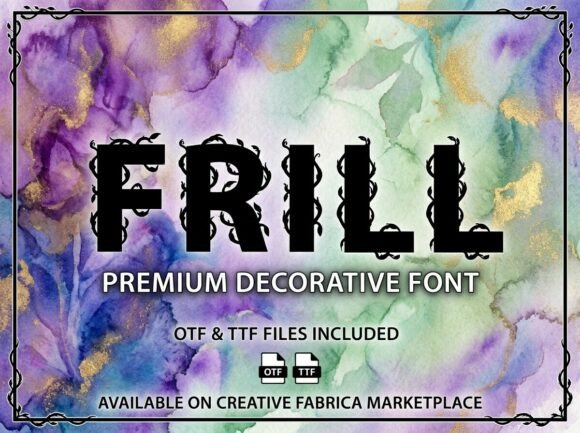 Frill Font - Preview 1