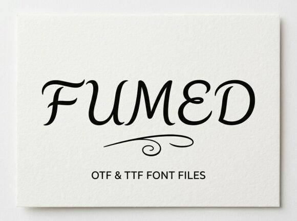 Fumed Font - Preview 1