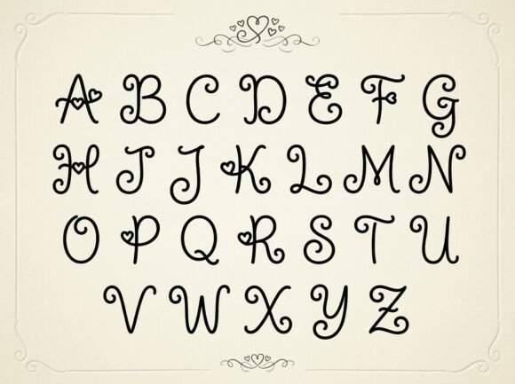 Gentry Font PNG with transparent background - Preview 3