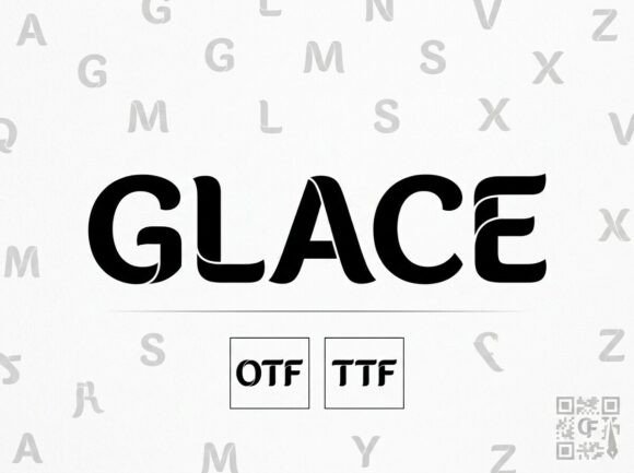 Glace Font PNG with transparent background - Preview 1