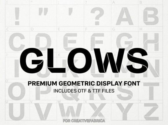 Glows Font - Preview 3