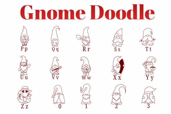Gnome Doodle Font - Preview 2