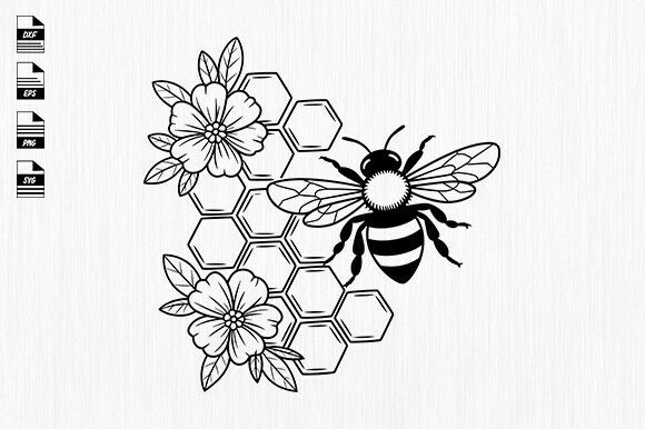Honey Bee Svg,Bee Lover, Bee Svg Graphic Crafts By Vector Zone Area