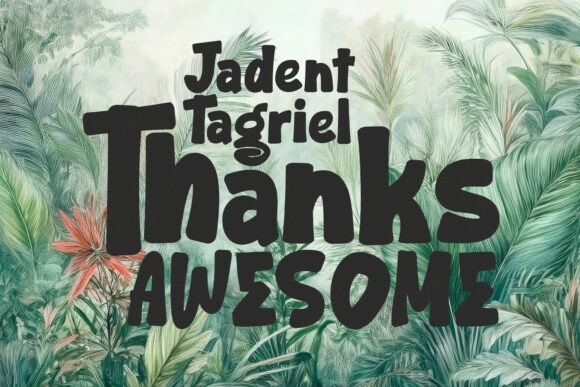 Jadent Tagriel Font - Preview 6