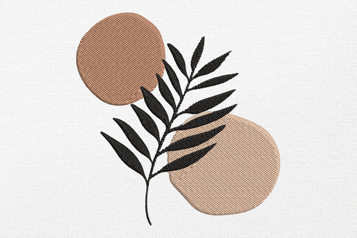 Leaf Embroidery Design