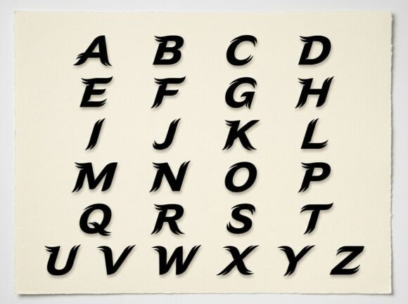 Liboc Font PNG with transparent background - Preview 3