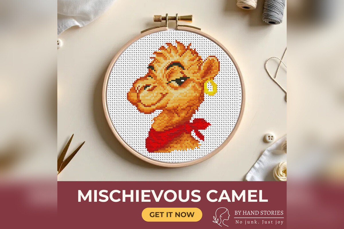 Mischievous Camel Cross Stitch Pattern P
