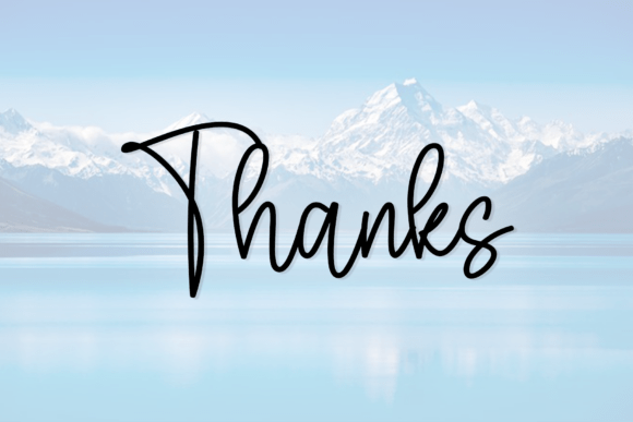 Mountains Font font preview - 5