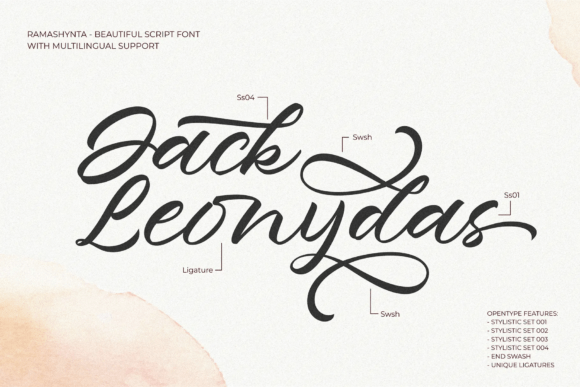 Ramashynta Font PNG with transparent background - Preview 1