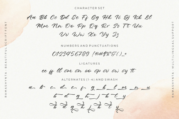Ramashynta Font PNG with transparent background - Preview 4