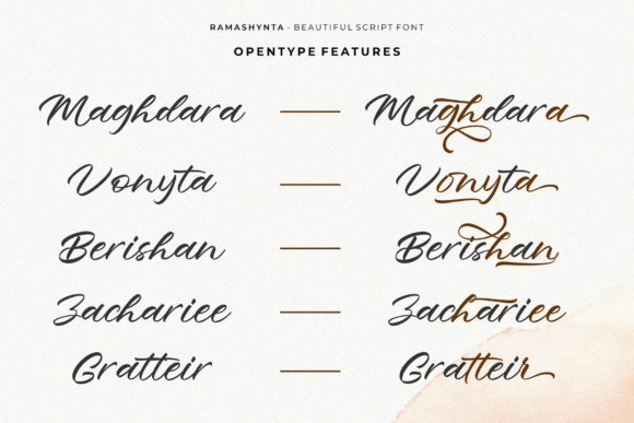 Ramashynta Font PNG with transparent background - Preview 6