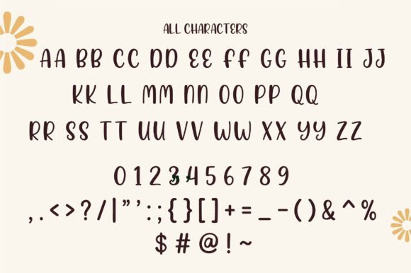 Smooth Note Font PNG with transparent background - Preview 1