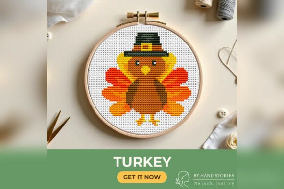 Turkey Cross Stitch Pattern PDF