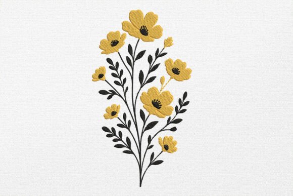 Wild Poppy Style Flowers