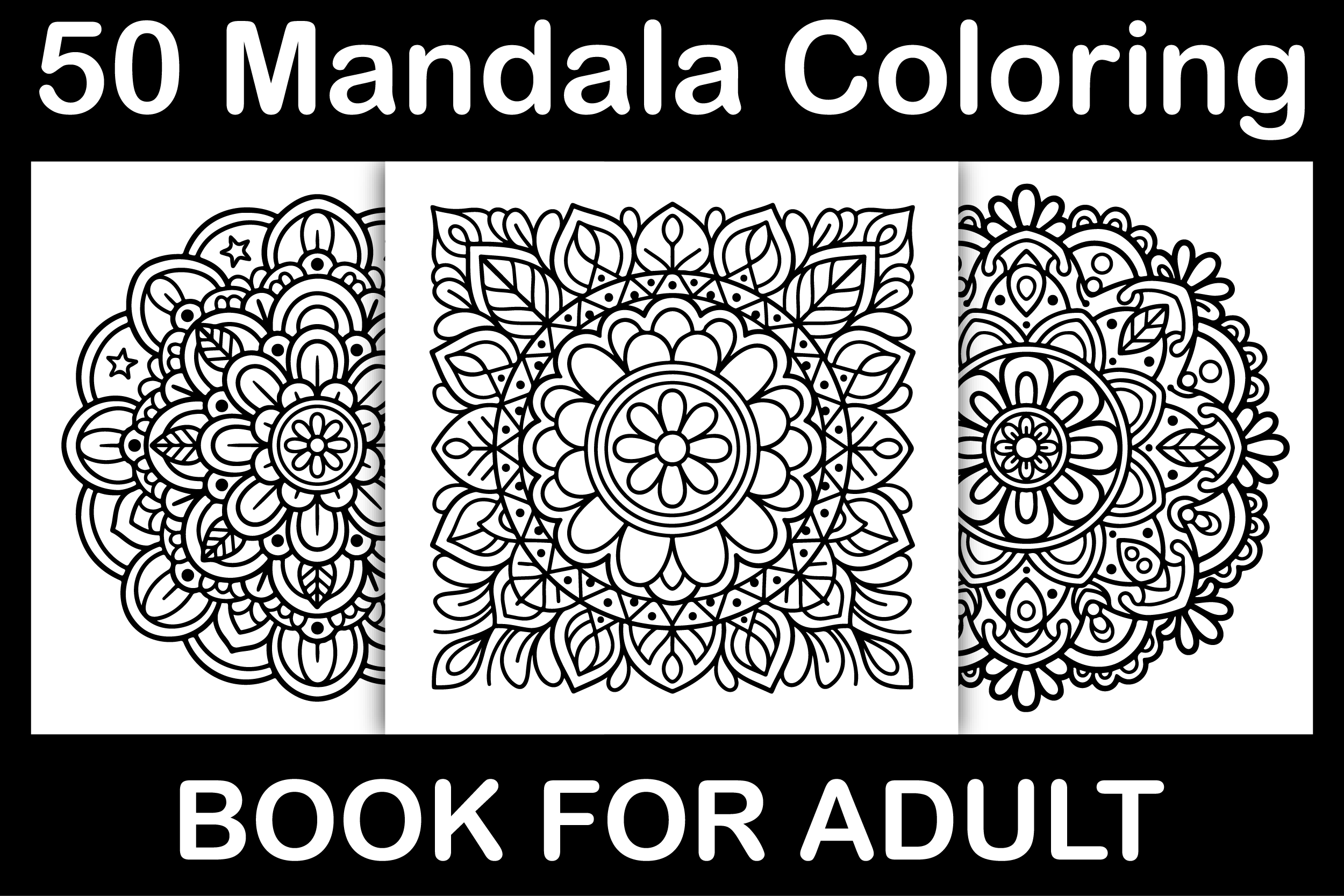50 Mandala Coloring Book for Adults