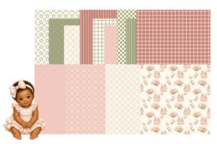 Baby Girl Clipart PNG Bundle Graphic by TangledUpWithInk · Creative Fabrica