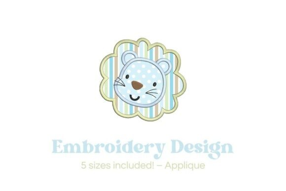 Baby Lion Applique Design