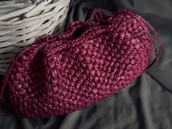 Crochet Pattern Raffia Yarn Handbag PDF