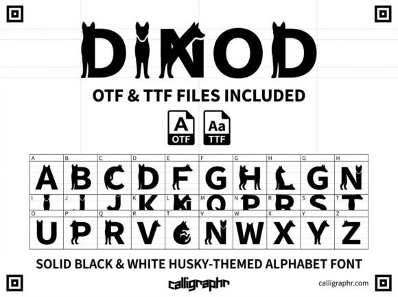 Dinod Font PNG with transparent background - Preview 1