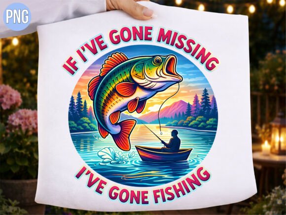 Funny Bass Fishing Outdoors PNG T-SHIRT Grafik T-shirt Designs Von COZY_OWL
