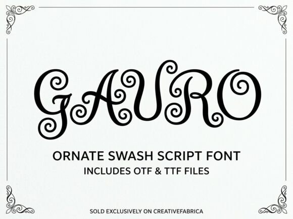 Gauro Font - Preview 1
