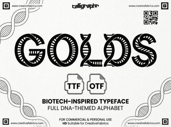 Golds Font PNG with transparent background - Preview 3