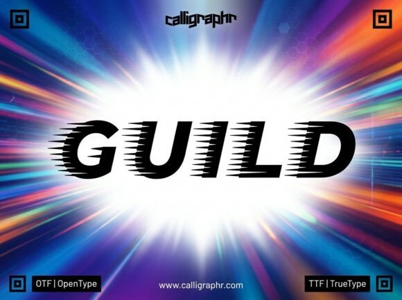 Guild Font PNG with transparent background - Preview 1