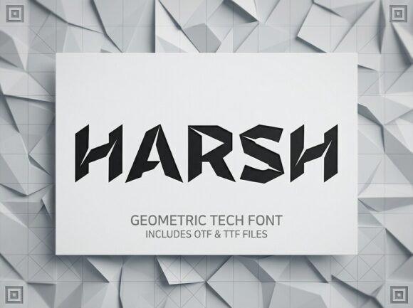 Harsh Font - Preview 3
