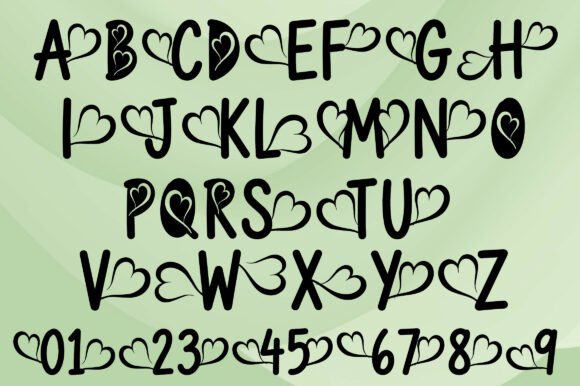 Heart Ivy Font - Preview 1