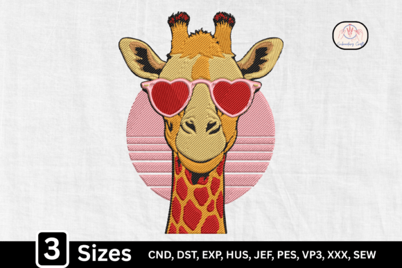 Heart Sunglasses Giraffe