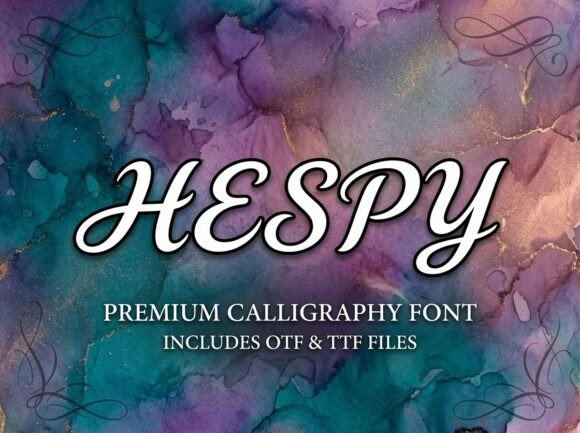 Hespy Font PNG with transparent background - Preview 2